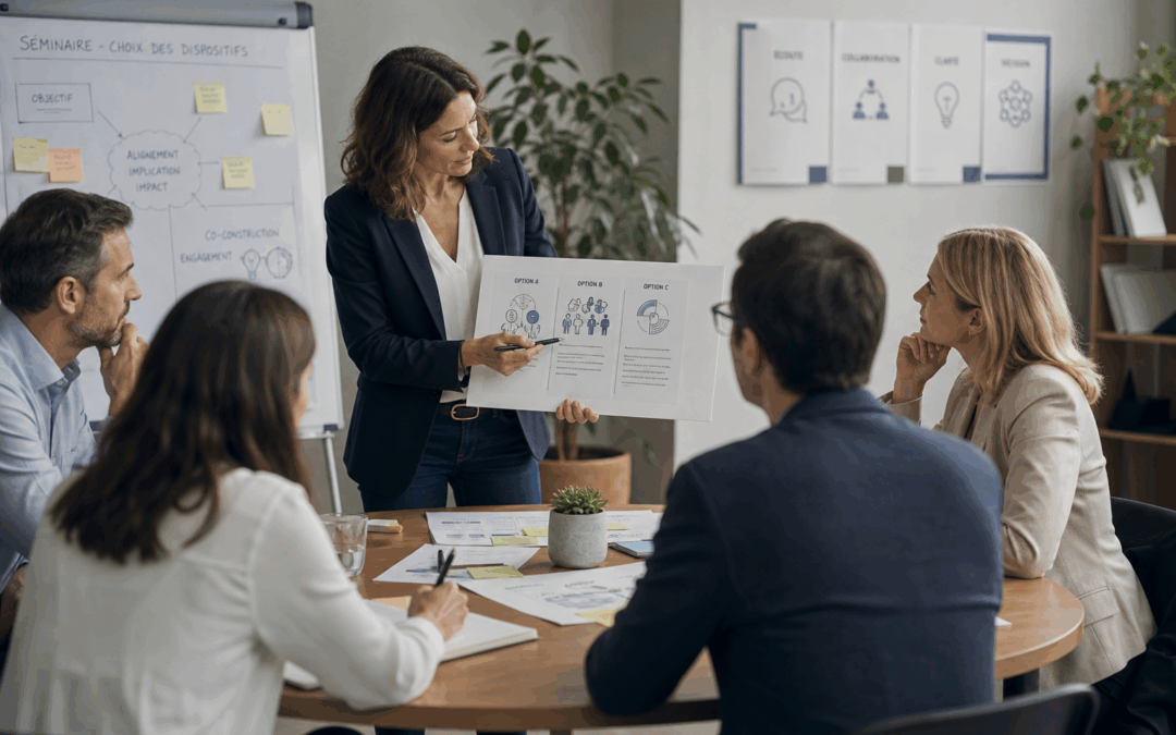 Avant de lancer un séminaire de transformation pour une équipe de direction : les vraies questions à poser pour choisir le bon dispositif collectif